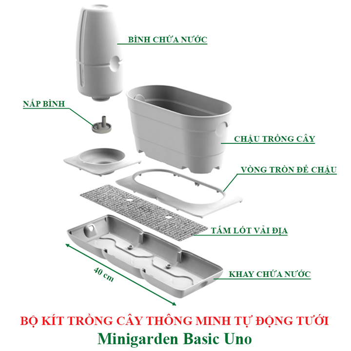 Vòng Phụ Kiện 5 Màu Color Ring Thay Thế Vòng Chậu Kit Trồng Cây Tự Dưỡng nhập khẩu Bồ Đào Nha Basic S và Basic UNO
