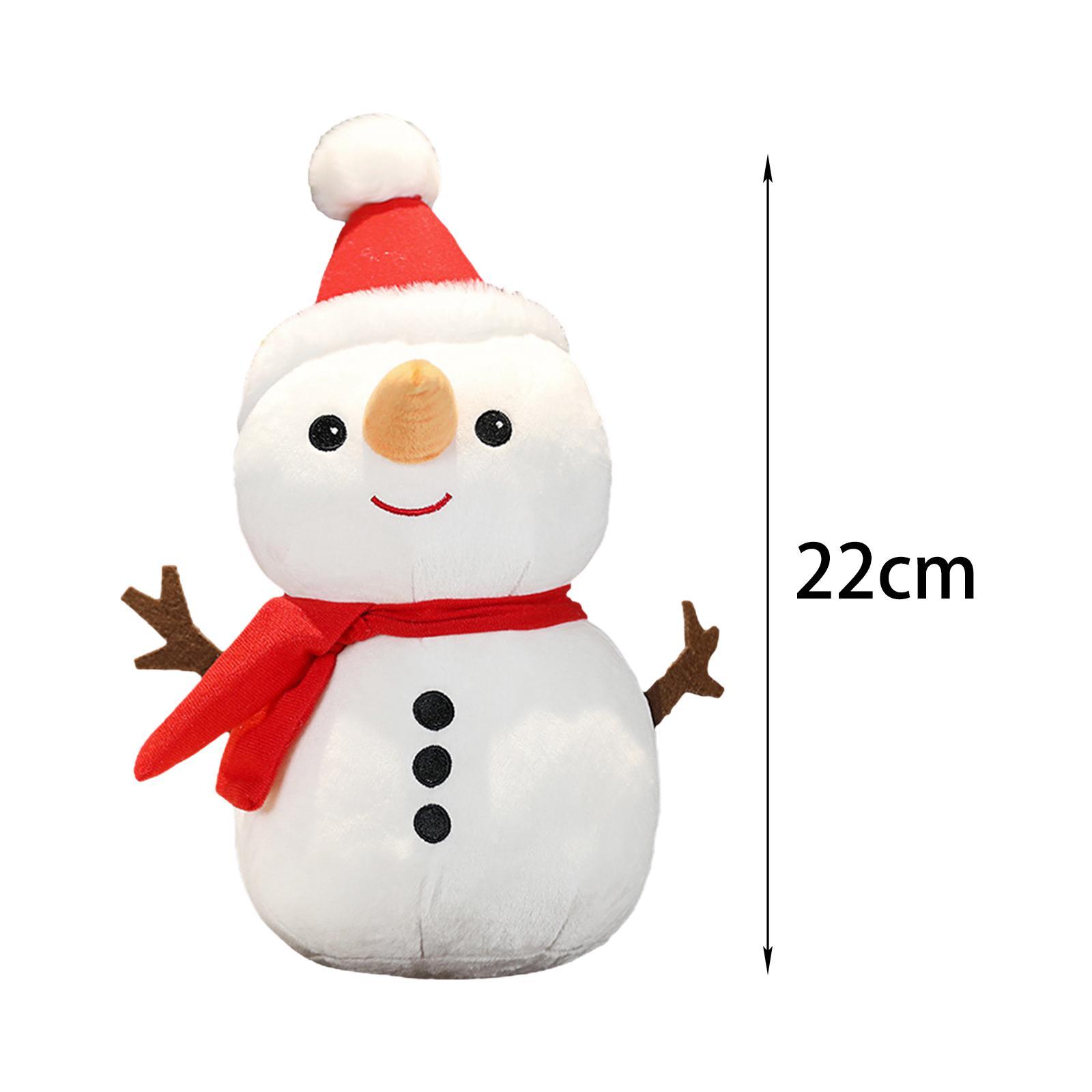 Christmas Plush Toys Snowman Plush Doll Stuffed Animal Snowman Plush Toy for Boy Girls Xmas Decorations Home, Office, Car Ornament