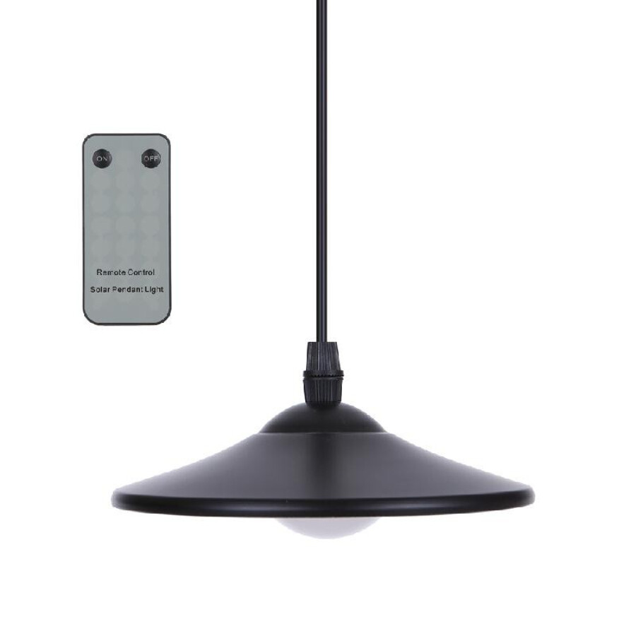 3W Outdoor Hanging Solar Powered 4 LED Shed Light 250lm Pendant Lamp with Remote Control for Garden Yard Patio Balcony Home Landsc