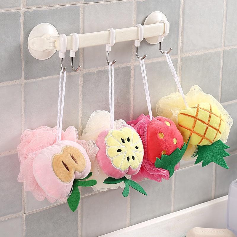 BÔNG TẮM TẠO BỌT HÌNH TRÁI CÂY SIÊU DỄ THƯƠNG CHẤT LIỆU MỀM MẠI BẢO VỆ DA