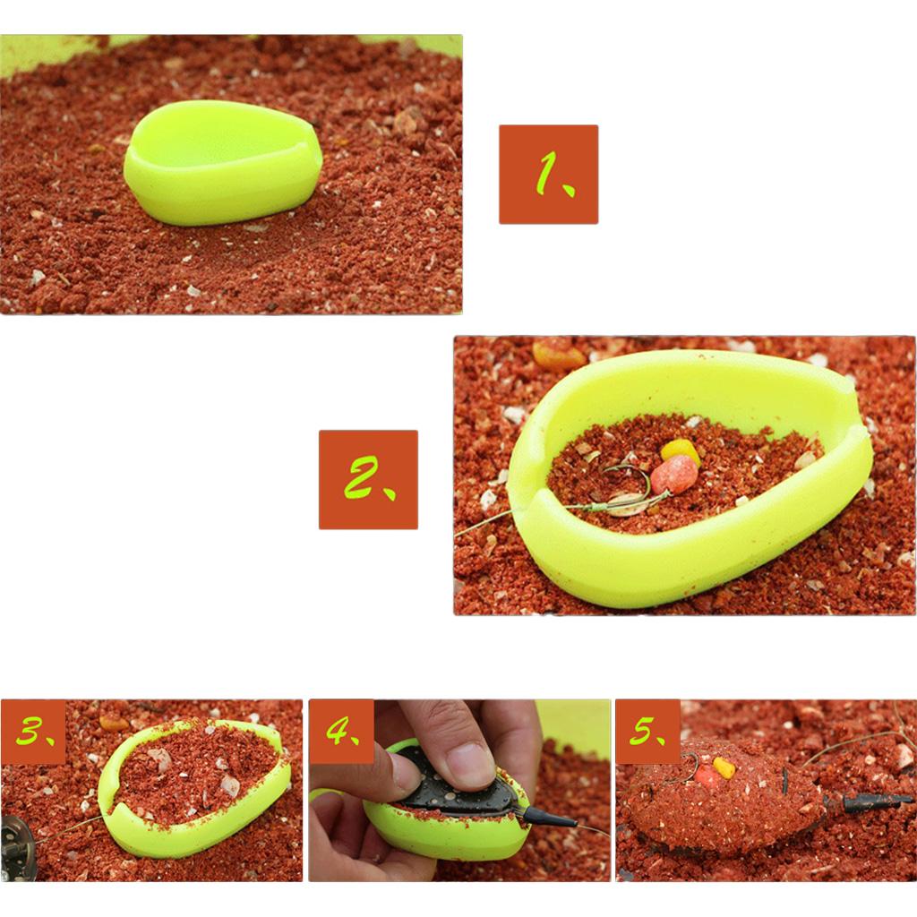Orange Silicone Quick Release Method Mould Bait Mould for Fishing Feeder