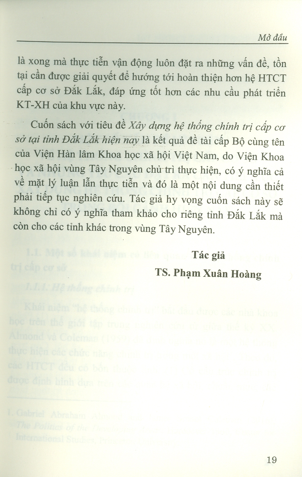 Xây Dựng Hệ Thống Chính Trị Cấp Cơ Sở Tại Tỉnh Đắk Lắk Hiện Nay (Sách chuyên khảo)