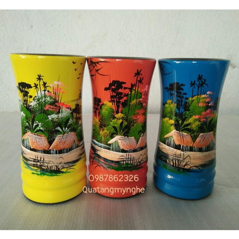 Ống gỗ cắm bút sơn mài loại đẹp