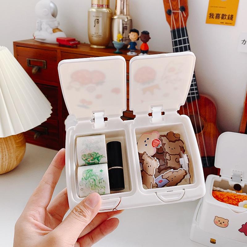 Hộp nhỏ lưu trữ đồ, có nút bấm