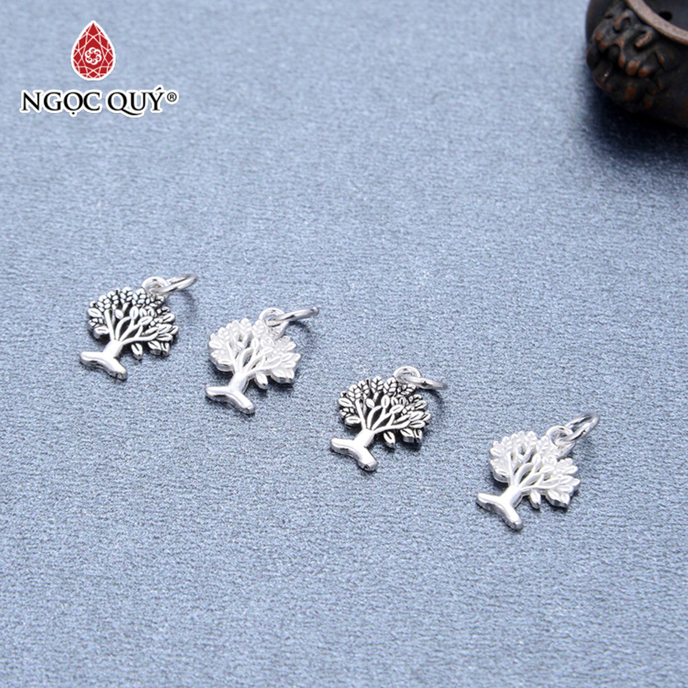 Charm bạc hình búp bê treo - Ngọc Quý Gemstones