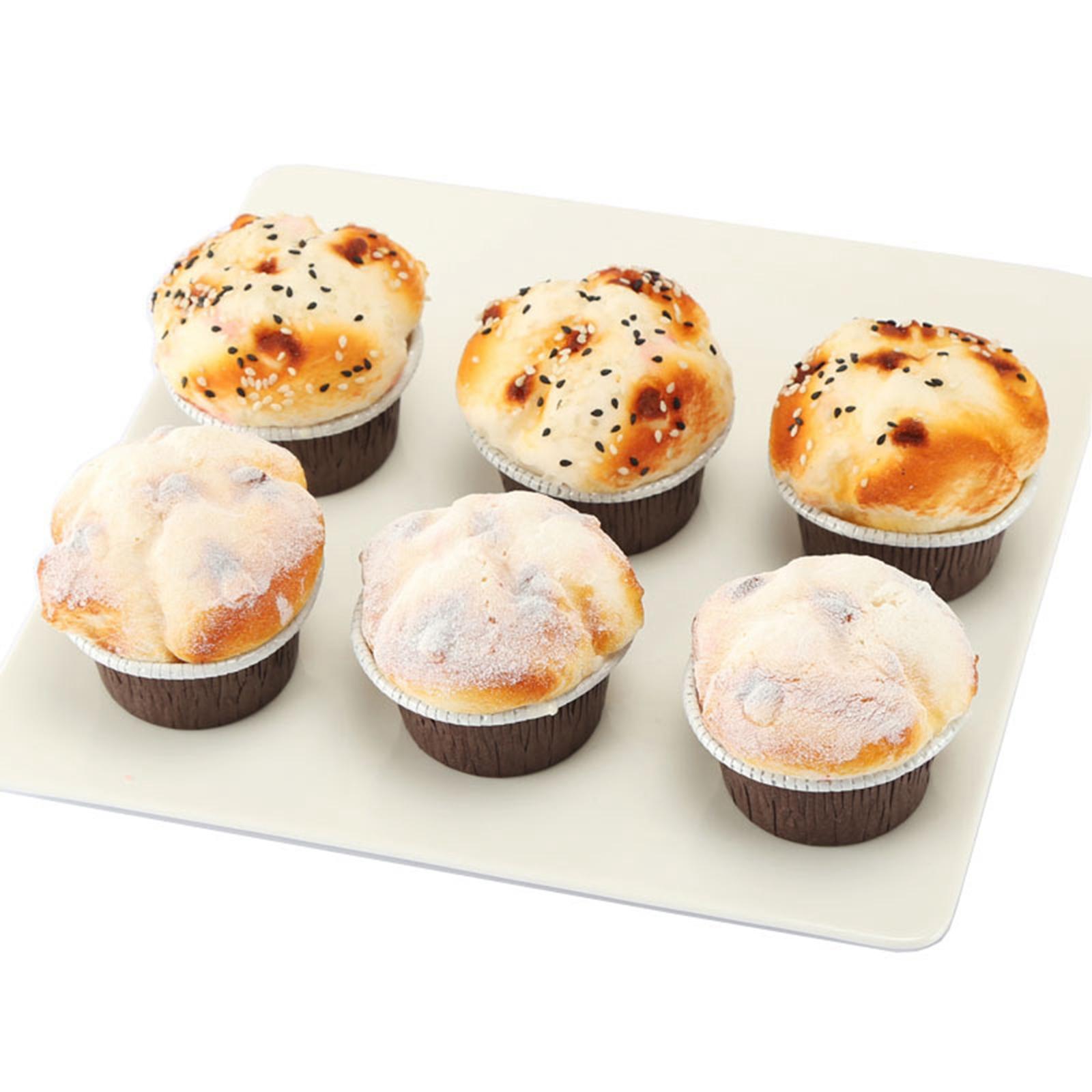 6Pcs Artificial Cake Simulation Realistic Food Cupcake Bread Dessert