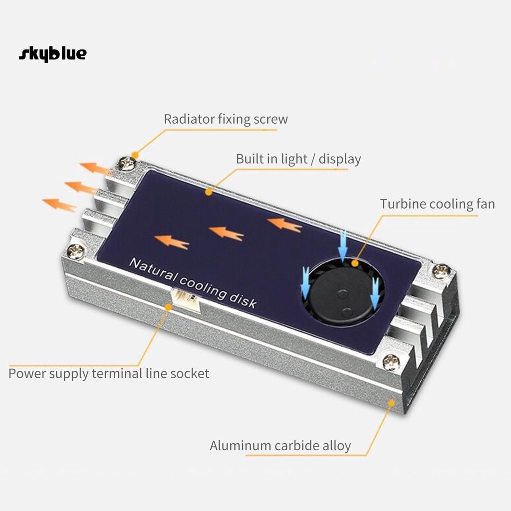 Quạt tản nhiệt SSD M.2 bằng hợp kim nhôm để bàn tiện dụng