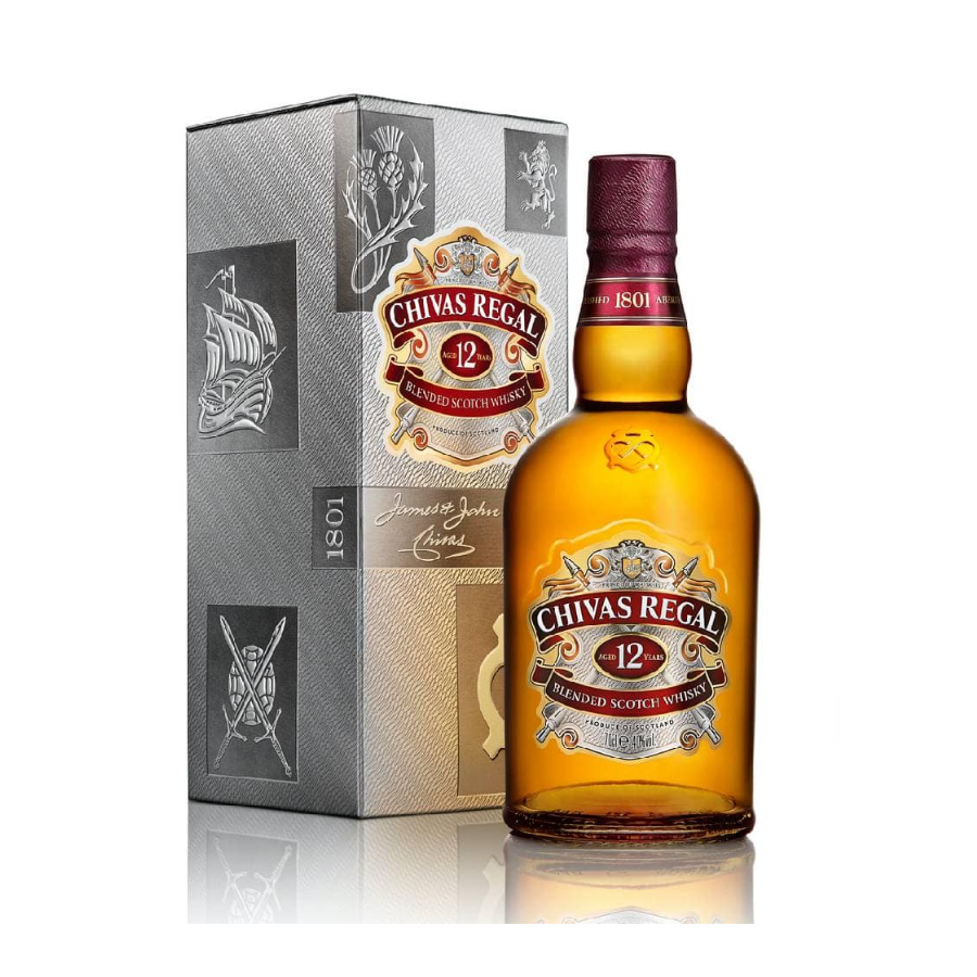 Rượu Whisky Chivas Regal 12 200ml 39.7% - 40.3% - Không Kèm Hộp