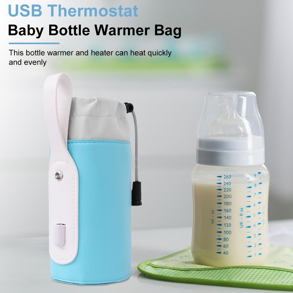 Yếm Ăn Cho Bé Bình Túi Cách Nhiệt Di Động USB Bình Giữ Nhiệt Bình Làm Nóng Túi Sữa Túi Sưởi Tàu Sân Bay Cho Du Lịch