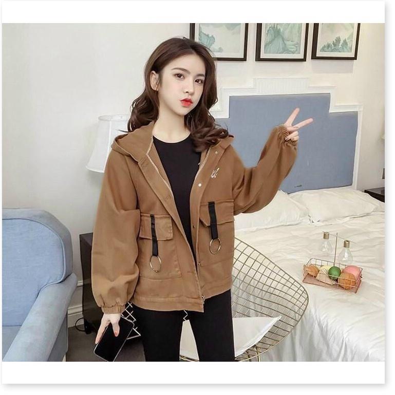 Áo khoác kaki nữ xịn xò siêu duyên dáng cho các bạn trẻ KME FASHION