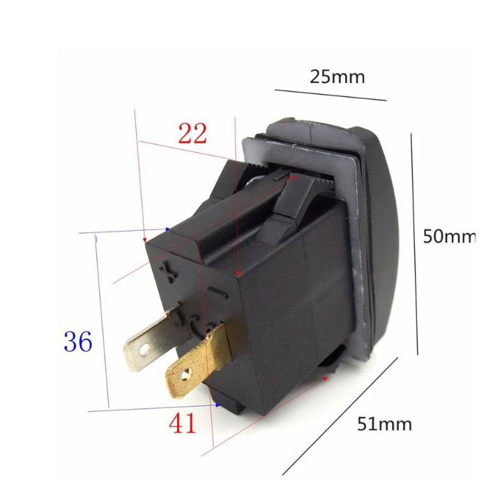 Sạc Điện Thoại 2 Cổng USB Có Đèn Led Cho Xe Ô Tô, Xe Máy 12-24V