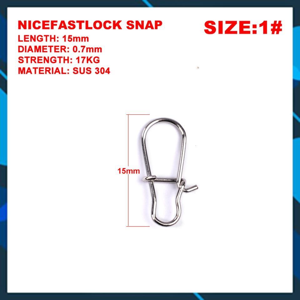 Khóa Câu Lure Snap Lure_ Bộ 10 chiếc Khóa Lure Snap Lure _ Chuyên Dùng Câu Lure