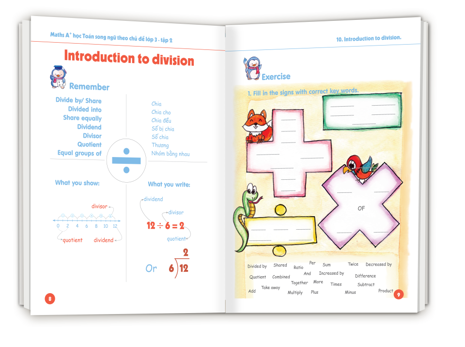 Maths A+ Học Toán Song Ngữ Theo Chủ Đề Lớp 3 (Tập 2)