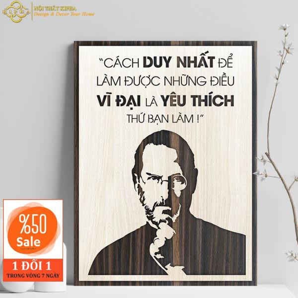 Tranh Gỗ treo tường Slogan câu nói hay truyền cảm hứng trong công việc Hot nhất của các Danh Nhân Thế Giới