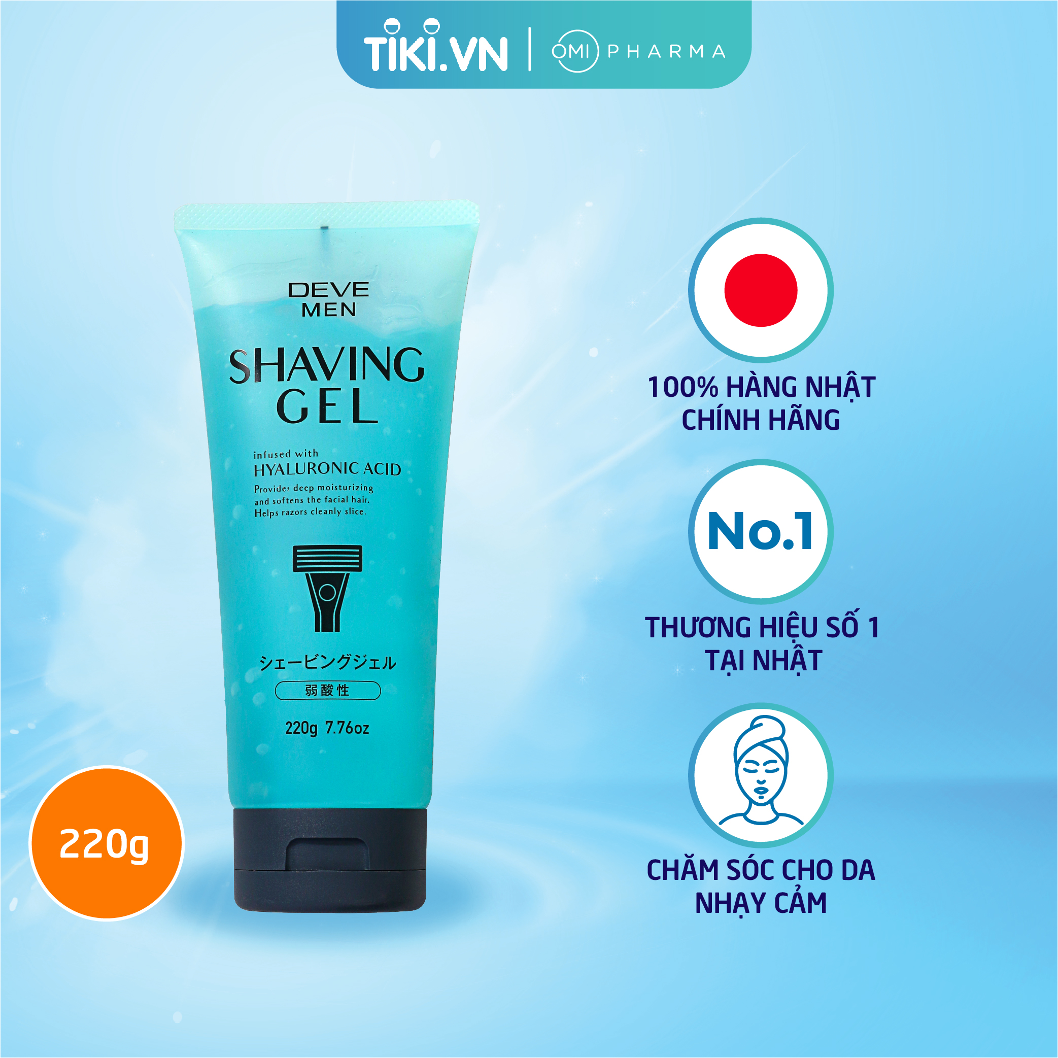 Gel cạo râu DEVE Nhật Bản
