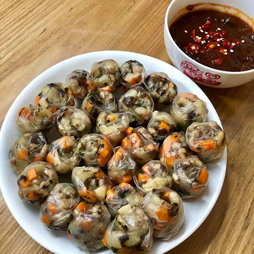 [LOẠI VUÔNG] Bánh tráng gỏi cuốn Shammi vuông size 22cm túi 400g (Bánh tráng xuất khẩu có túi zip)