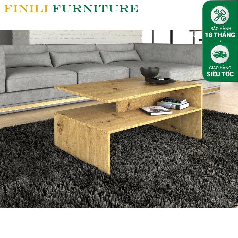 Bàn trà sofa thiết kế độc đáo gỗ MDF phủ melamine FBT02
