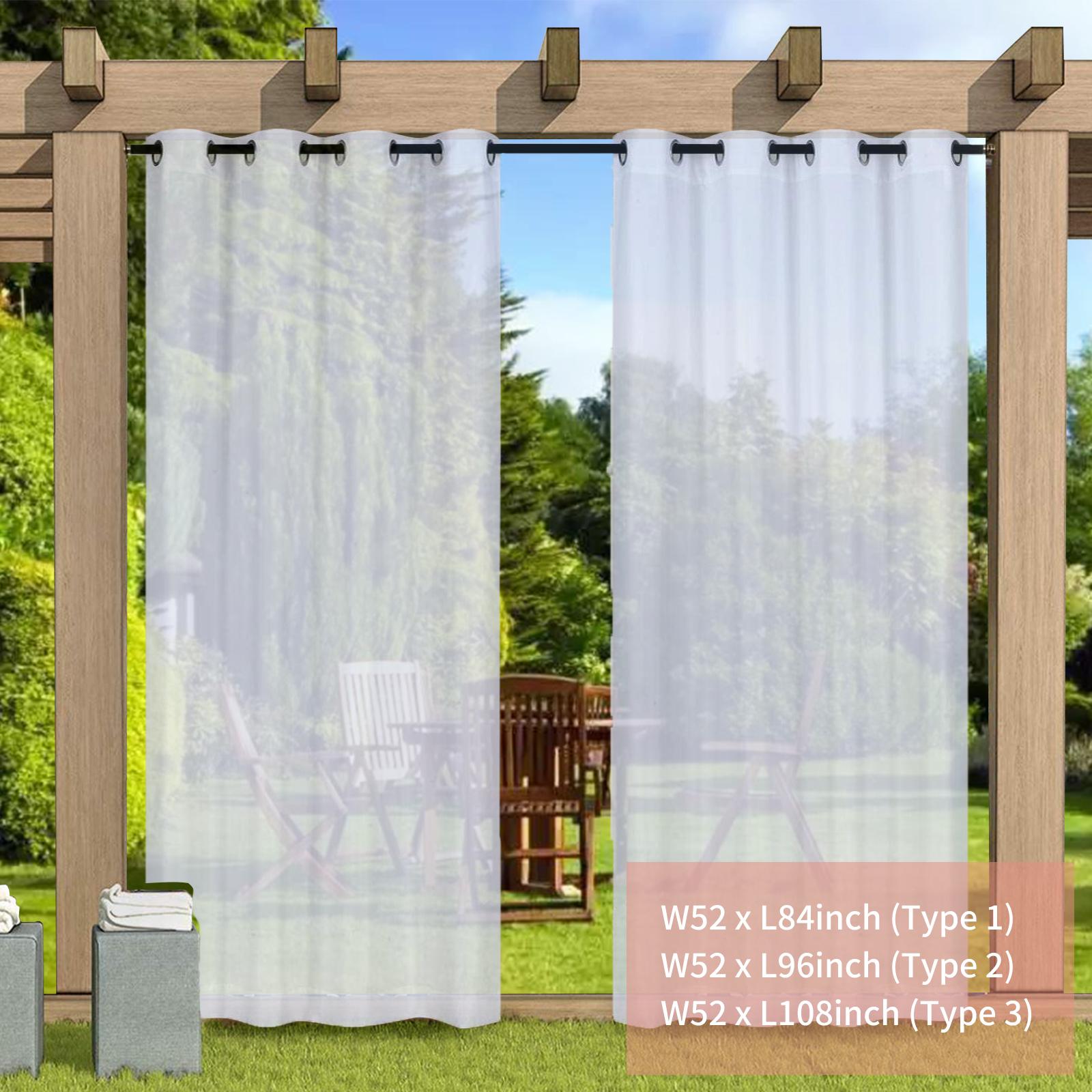 Rèm cửa ngoài trời không thấm nước phong cách pergola porch pavilion sang trọng, trang trí sân vườn