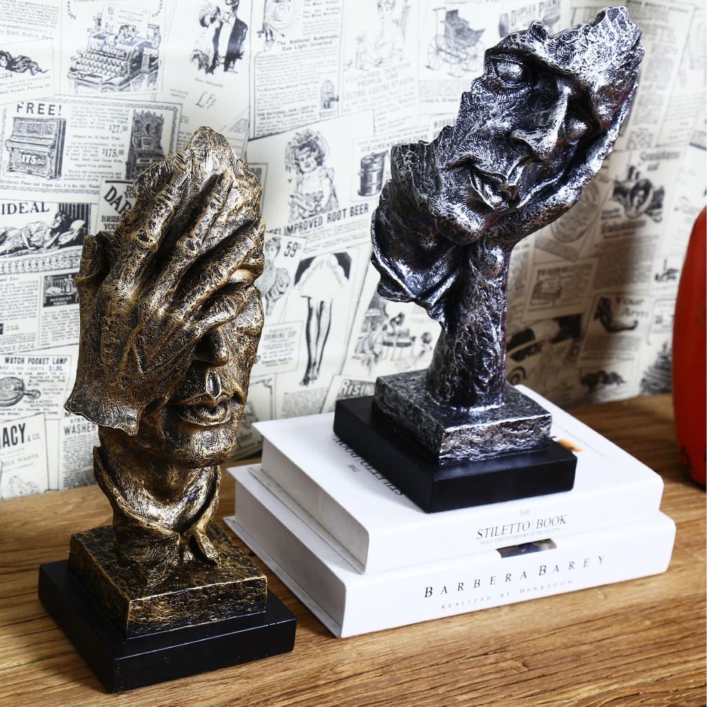 Tượng decor không nhìn - im lặng là vàng