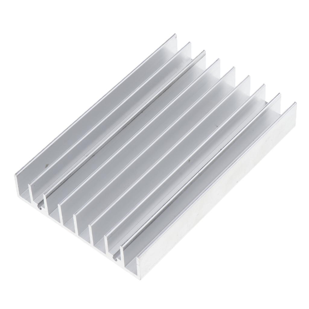 Aluminum CPU Sink Cooling Fin Cooler Fan Radiator Pad Kit 100x65.5x15mm