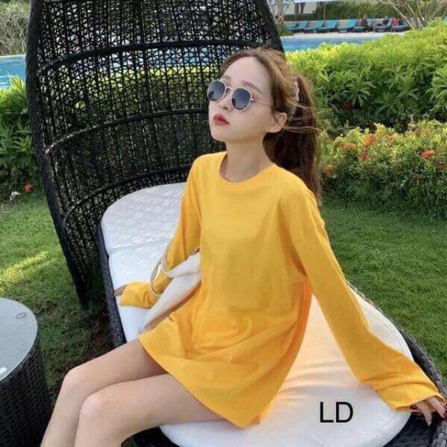 Áo thụng trơn dài tay k bo đủ 14 màu