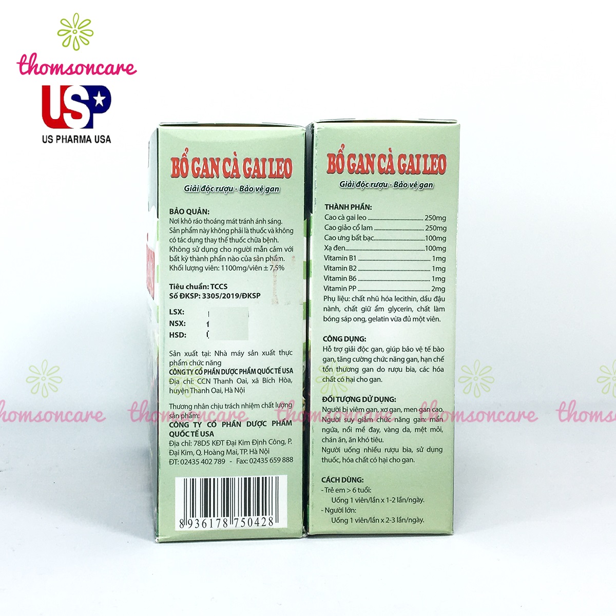 Bổ gan cà gai leo - Hộp 60 viên - Hỗ trợ giải độc, bảo vệ gan, thanh nhiệt từ thảo dược