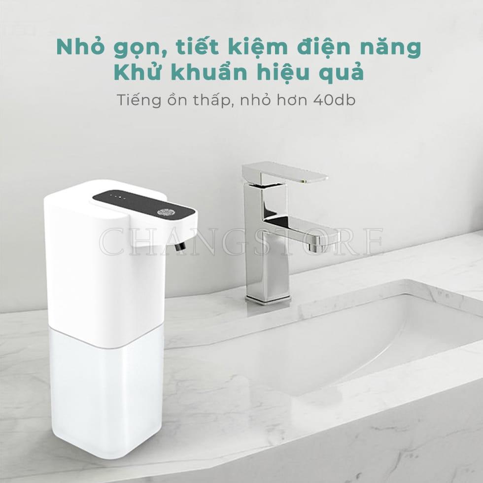 Máy Rửa Tay Phun Khử Khuẩn Cảm Ứng Tự Động, Máy Đựng Xà Phòng Rửa Tay Dung Tích 400ml