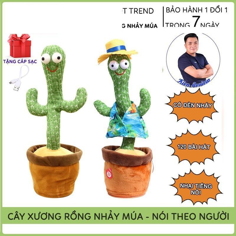 Sạc Pin + Nhại + 120 Bài Hát Cây Xương Rồng Nhảy Múa, Phát Nhạc, Nhại Đươc Tiếng Nói, Hàng Loại 1 Hotrend 2021