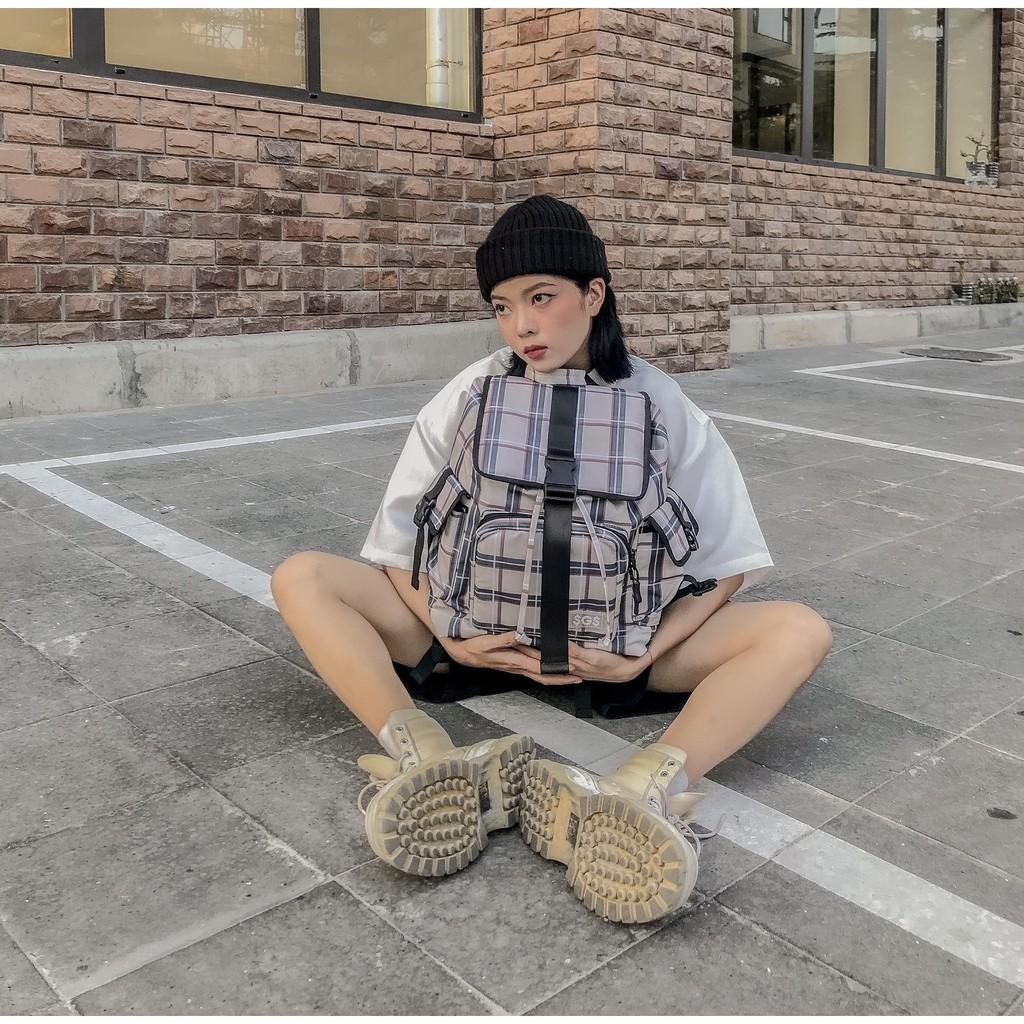 Balo Họa Tiết Sọc SAIGON SWAGGER SGS Icon Tartan Backpack-Ngăn Chống Sốc Laptop