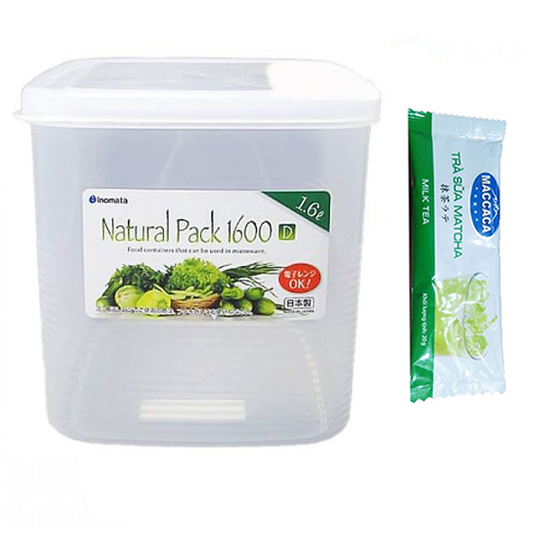 Hộp Đựng Thực Phẩm Dùng Được Lò Vi Sóng Nhật Bản + Tặng Trà Sữa Matcha / Cafe Macca 20g