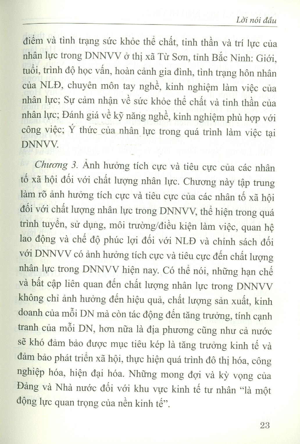 Nhân Tố Xã Hội Ảnh Hưởng Đến Chất Lượng Nhân Lực Và Hướng Giải Pháp Phát Triển Bền Vững Doanh Nghiệp Nhỏ Và Vừa Ở Việt Nam Hiện Nay