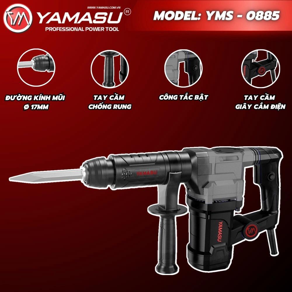 MÁY  ĐỤC BÊ TÔNG  2200W 17MM YMS-0885 YAMASU - HÀNG CHÍNH HÃNG