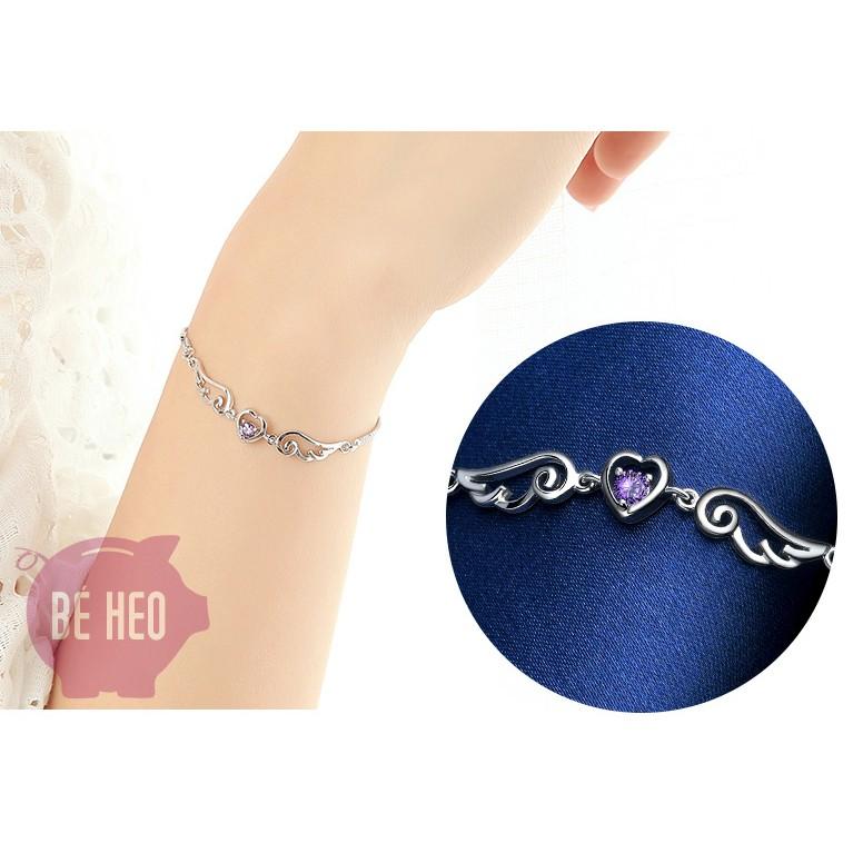 Lắc tay trái tim cánh thiên thần tình yêu