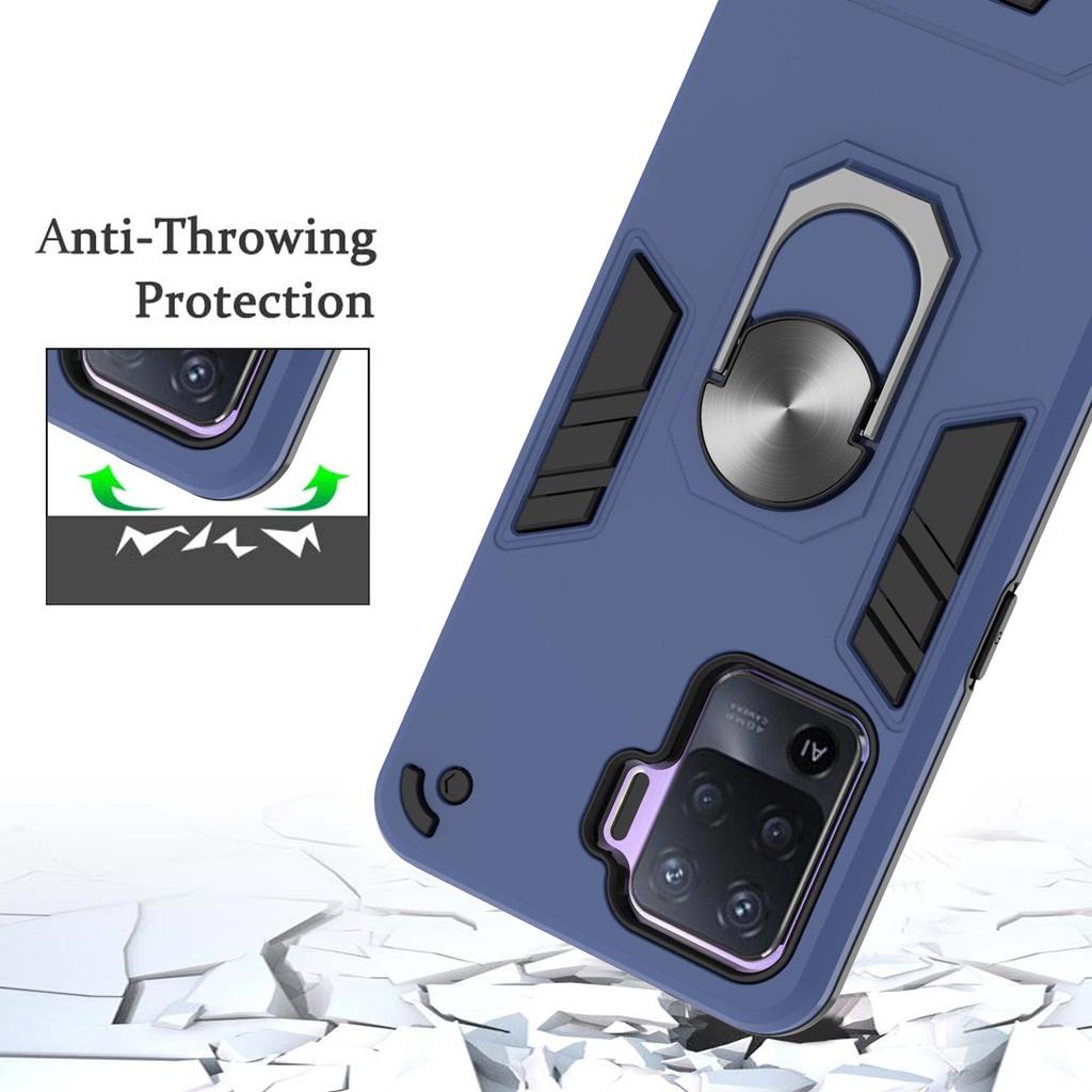 Ốp điện thoại cứng có vòng đỡ cho OPPO F19 PRO OPPO A74 4G A94 4G A52/ A72/ A92 A9 / A5