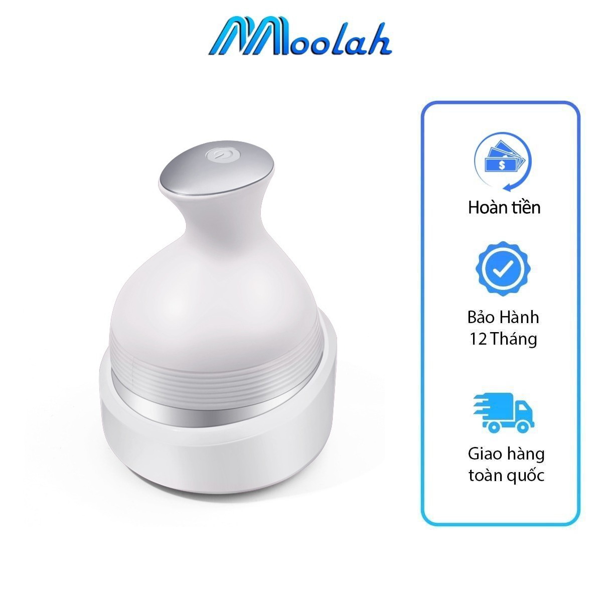 Máy Massage Đầu Mini 3 Đầu Xoay 360 Độ Có Đảo Chiều Giảm Căng Thẳng Mệt Mỏi Đau Đầu Giúp Ngủ Ngon Giấc Máy Mát Xa Cổ Vai Gáy Toàn Thân 3 Chế Độ Chống Nước Tiện Lợi Lưu Thông Khí Thư Giãn Thông Minh - ML051