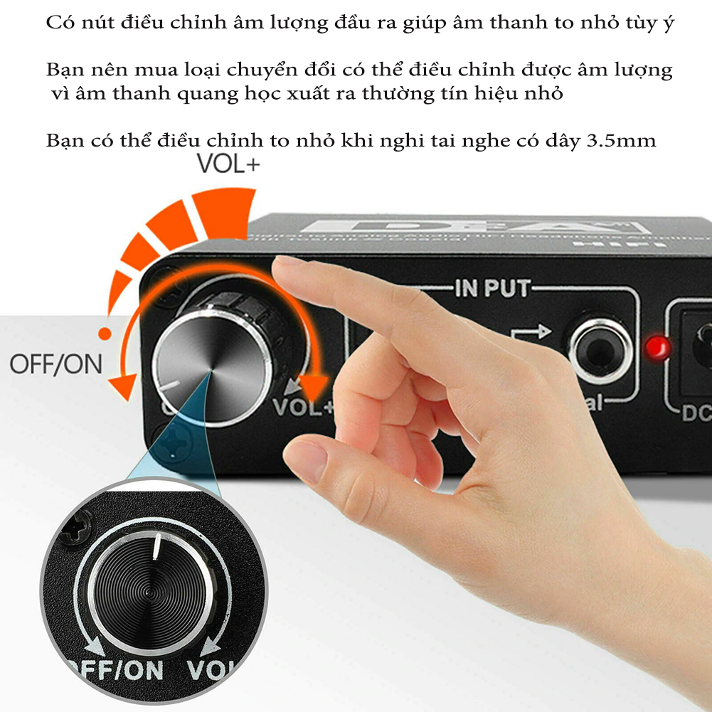 Bộ chuyển đổi âm thanh  cáp quang chất lượng cao sang sang AV audio DM6677