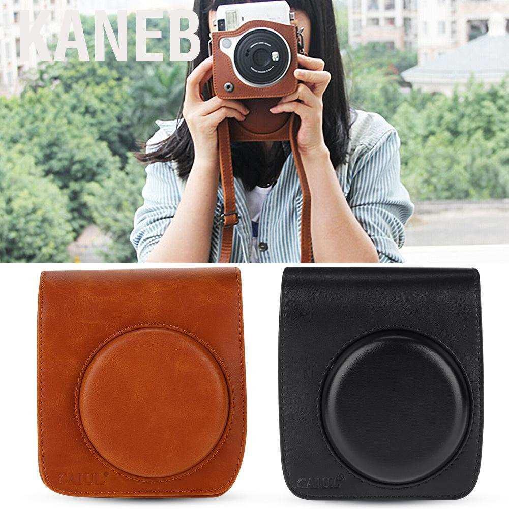 Túi đựng máy ảnh bằng da PU bảo vệ cho Fujifilm Instax Mini 90