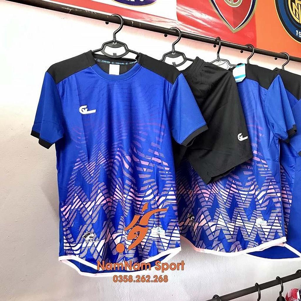 Bộ quần áo đá banh, đá bóng không Logo cao cấp Riki C100 xANH2022_2023
