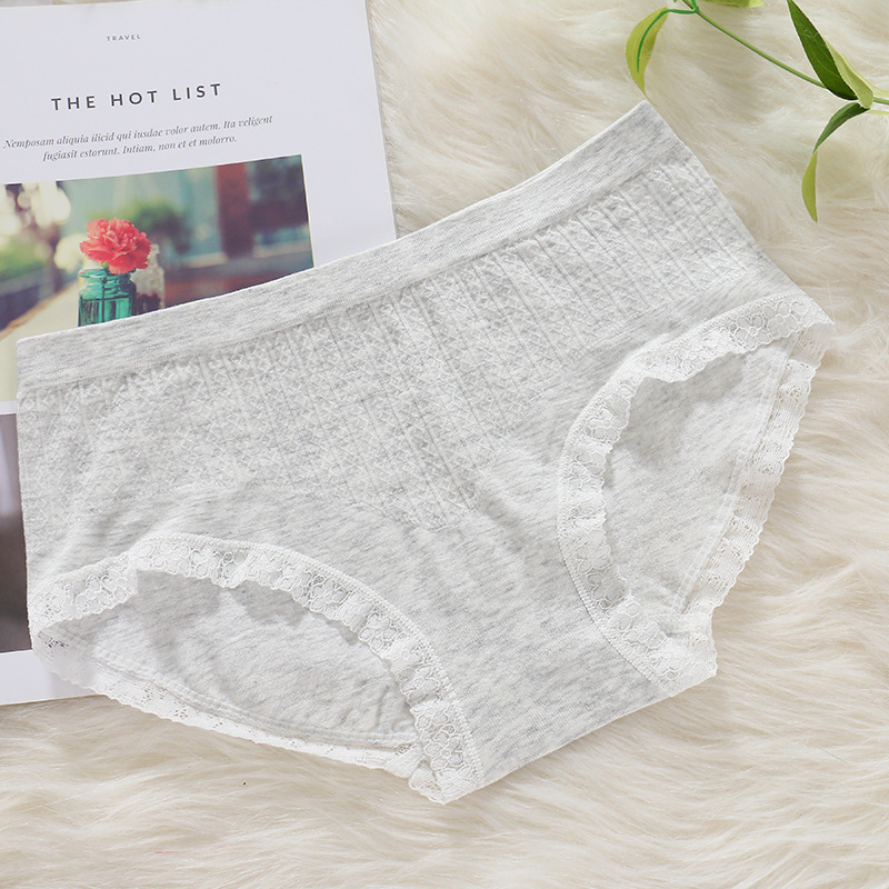 Set 5 quần lót nữ vân muối tiêu cotton kháng khuẩn thông hơi siêu mát