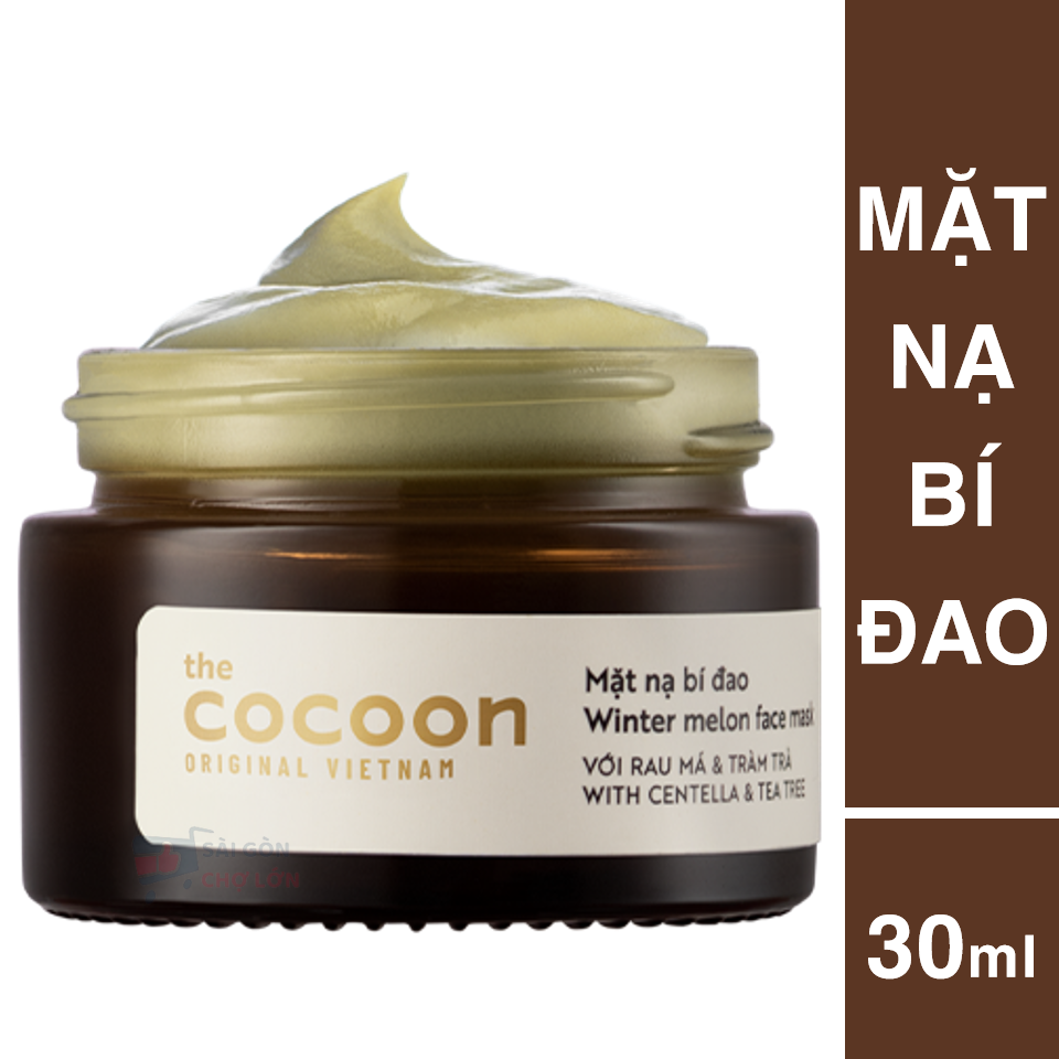 Mặt nạ bí đao cocoon 30ml da dầu, mụn ẩn