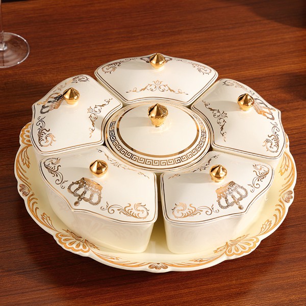 Khay mứt sứ cao cấp Royal sang trọng