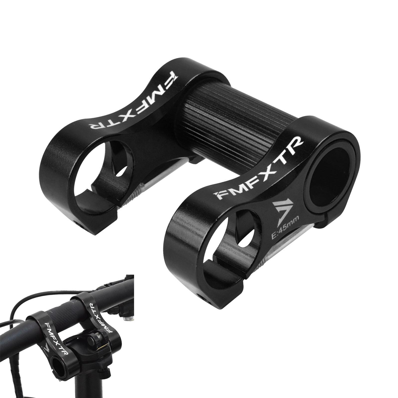 Folding Bike Double Stem Riser Handlebar Stem 25.4mm/1" for Folding Bike Black