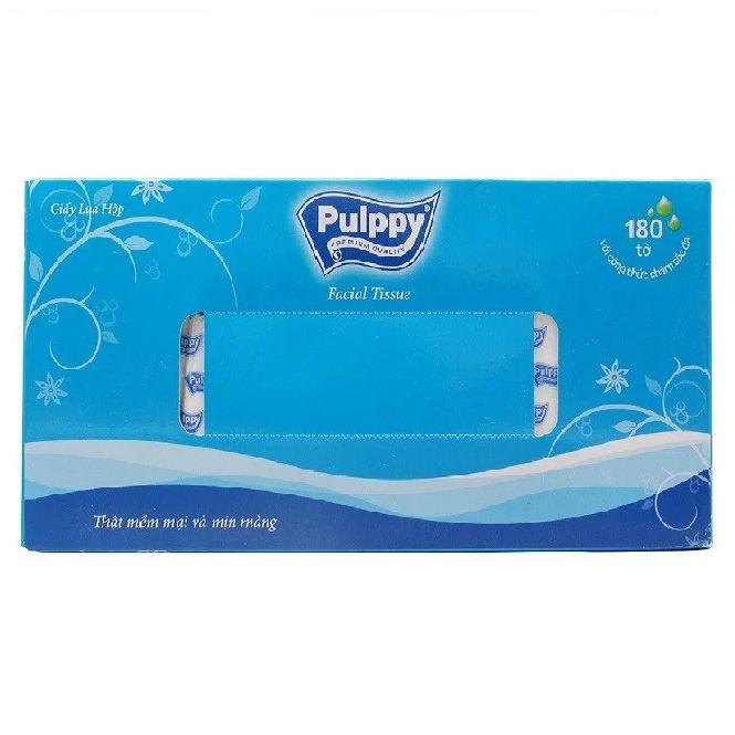 Khăn Giấy Lụa Pulppy Hộp 180 Tờ Giao Màu Ngẫu Nhiên – 8935018801603