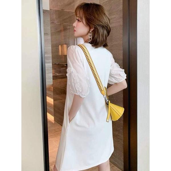 HÀNG NHẬP - ĐẦM THUN SUÔNG ĐÍNH HẠT
