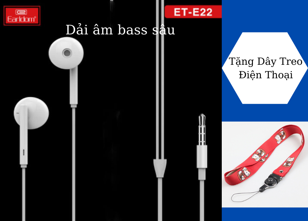 Tai Nghe jack 3.5mm Có Dây âm thanh rất hay cho Xiaomi, OPPO, Sony, Huawei, Samsung, Realme, Vsmart, LG, Vivo, Iphone - Hàng Chính Hãng