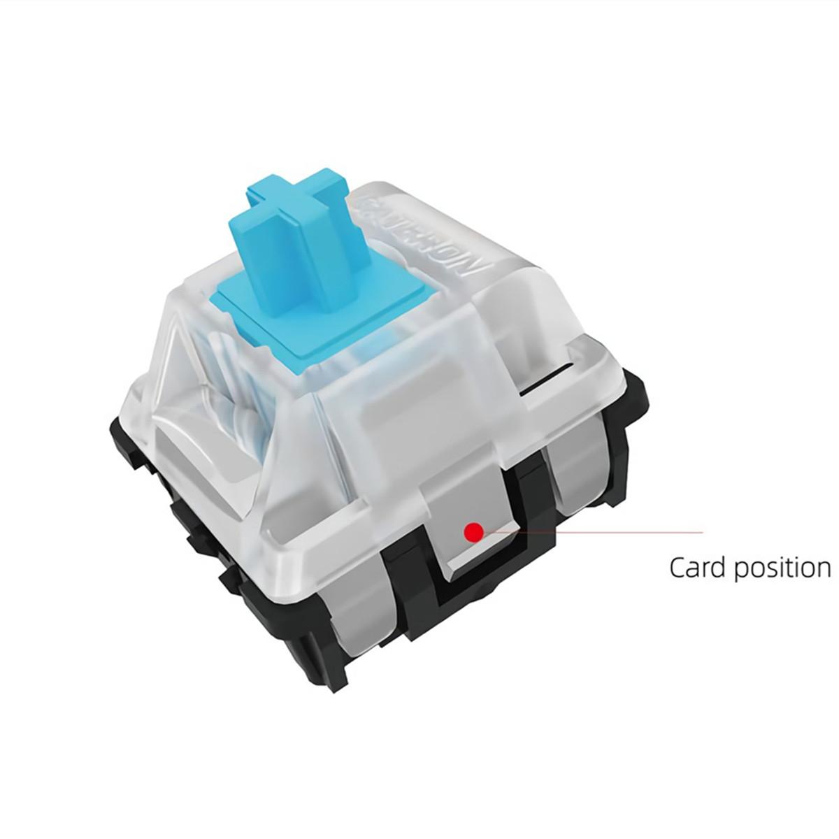 70 Cái/gói Đen/Nâu/Vàng/Đỏ/Bạc Switch Gateron Quang Tuyến Tính Clicky Chuyển Đổi Quang Học bàn Phím Cơ