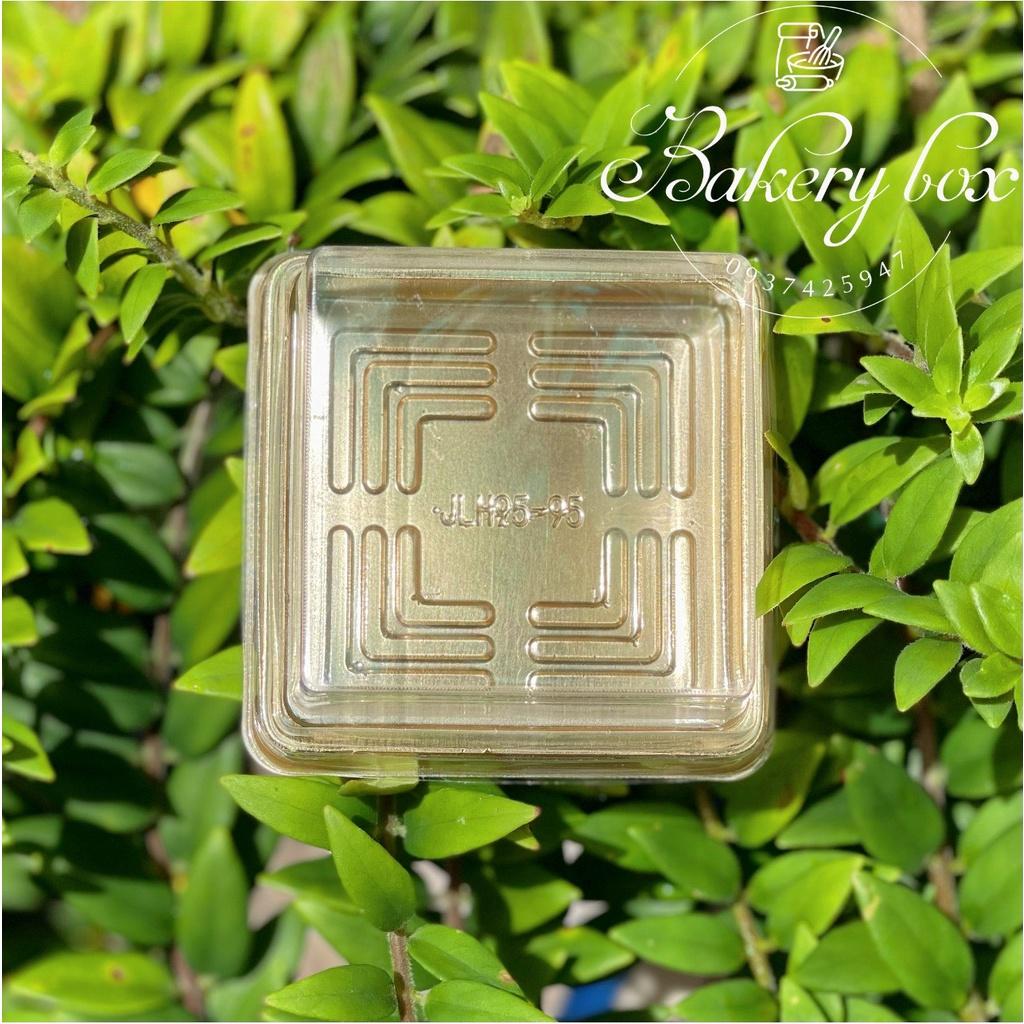 XY95 | 100 Hộp Nhựa Đế Vàng Đựng Bánh Trung Thu 150gr - 180gr