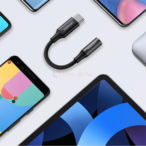 Cổng chuyển đổi Ugreen USB-C to 3.5mm Audio Cable AV161 - Hàng chính hãng