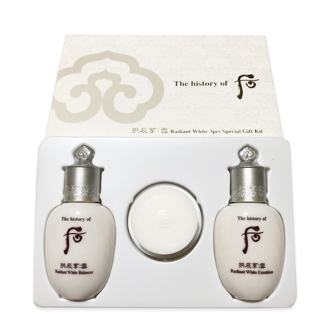 Bộ dưỡng trắng da 3 món - Whoo Seol Radiant White Special Gift Set 44ml