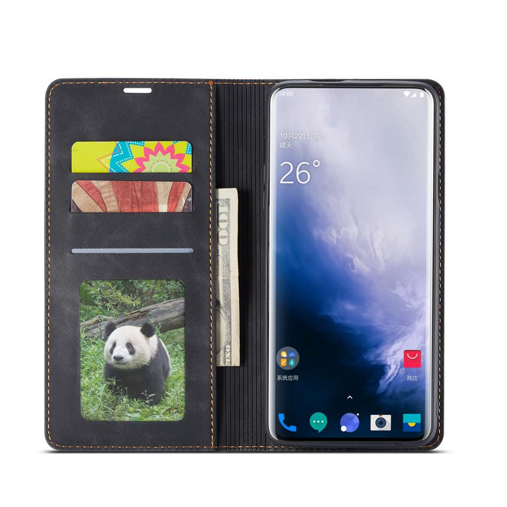 PU Leather Phone Protector Cover Case For OnePlus 7 Pro
